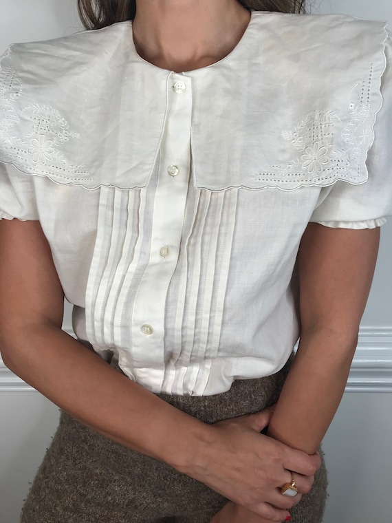 Vintage Blouse with Sailor Collar