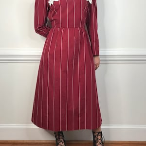 Vintage Cotton Dress/ Pilgrim Collar/ Rare