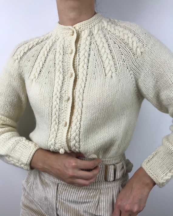 Vintage Handmade Wool Cardigan