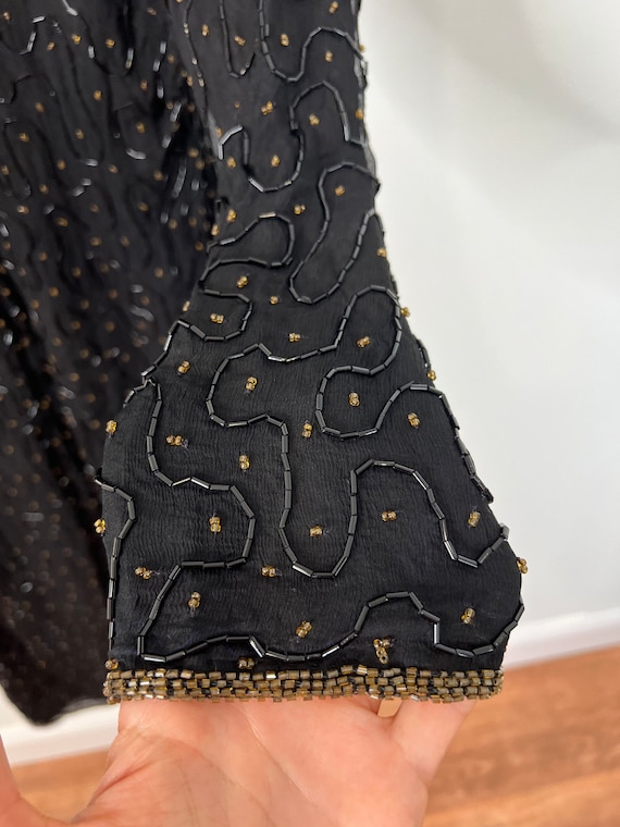 Magnificent Vintage Silk Beaded Dress - image 9
