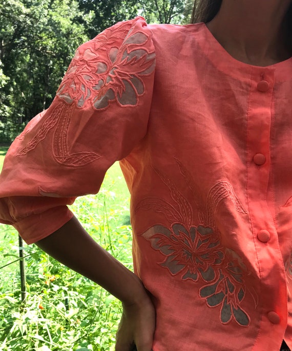 Vintage Linen Blouse