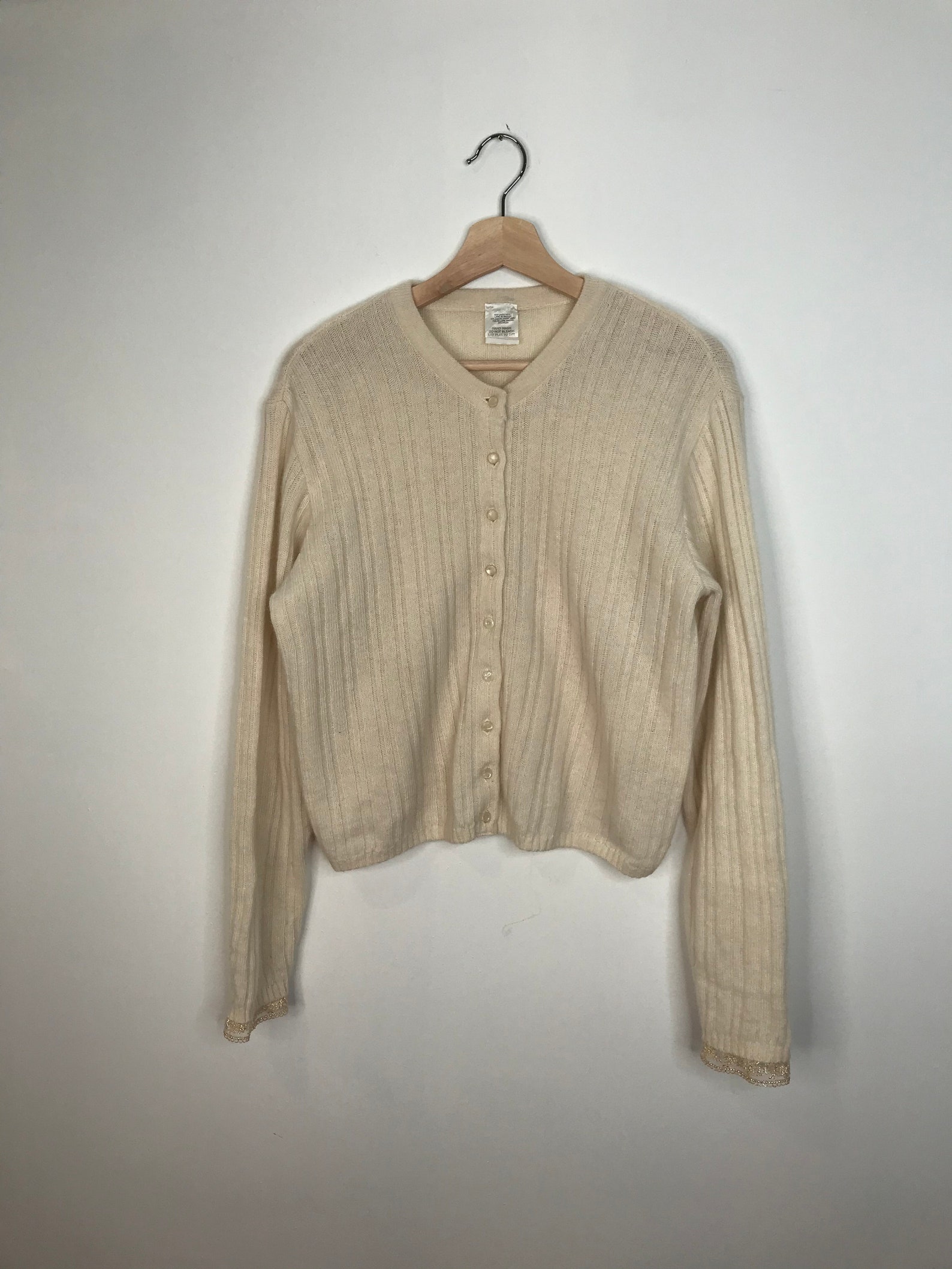 Vintage Angora Cardigan - Etsy