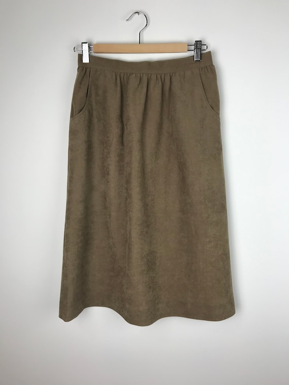 Vintage Faux Suede Skirt