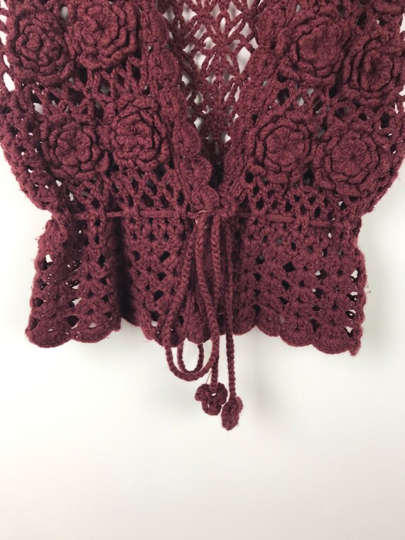 Vintage Crochet Cardigan - image 3
