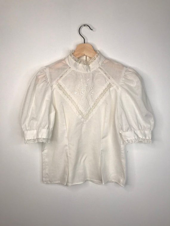 Vintage Short Sleeve Blouse