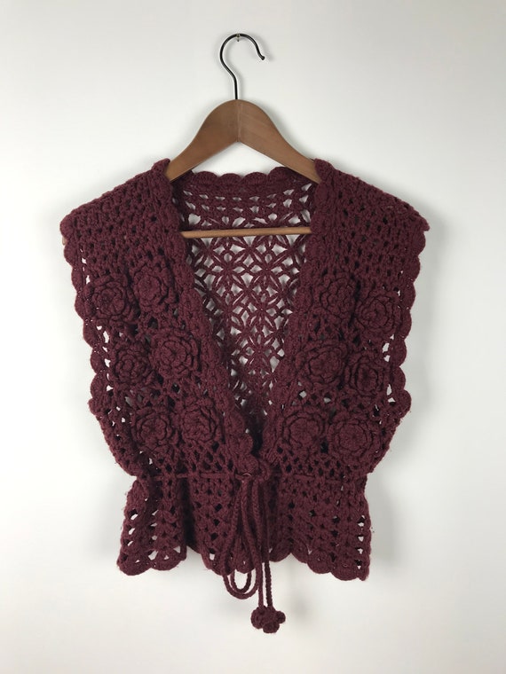 Vintage Crochet Cardigan - image 2