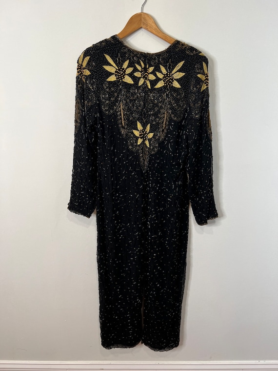 Magnificent Vintage Silk Beaded Dress - image 8