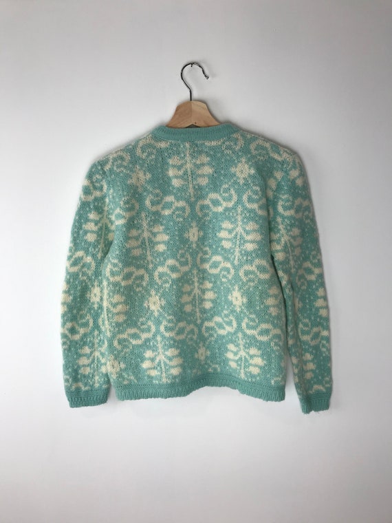 Vintage Baby Blue Cardigan - image 4