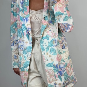 Vintage Floral Summer Blazer
