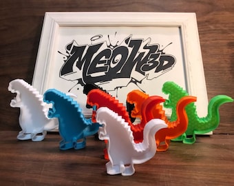 Godzilla cookie cutter, Christmas, birthday party, Monster, movie, bakeware, kitchen, cookies, bakery, Godzilla, Party