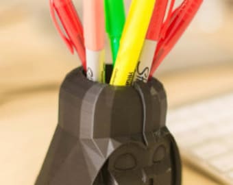 Star Wars, Darth Vader Pen Holder, Christmas Gift, Dad Gift, summer, Pencil Holder, Darth Vader, Father, Planter, Pen Cup, Men Gift