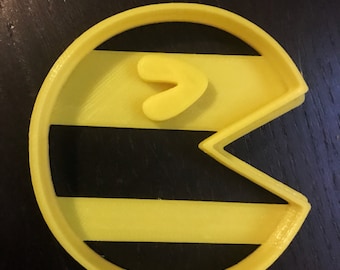 Pacman cookie cutter, 3d bedrukt, 8-bits videogame, old school, pixel, invader
