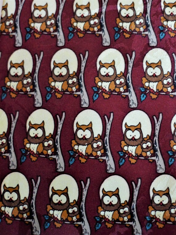 Lovely polyester tie with owl pattern by SETTE & … - image 5
