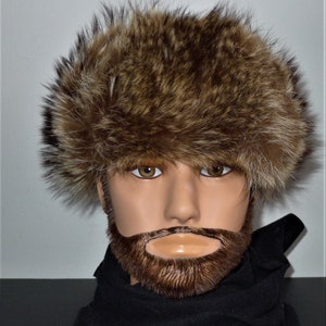 Vittorio Brown  Fur Hat with double Patterned Lining size small Creation Vittorio | Accessories | Creation Vittorio Fur Hat  main image 4