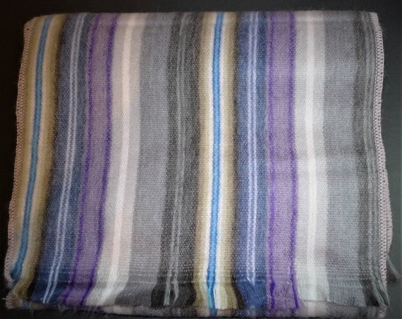 Long multicolored striped scarf, warm and soft. 7… - image 3