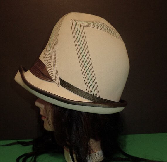 Chapeau Feutre Vintage Monocrin Taille 59 - Marron - Neuf Avec étiquettes - Fabriqué En France