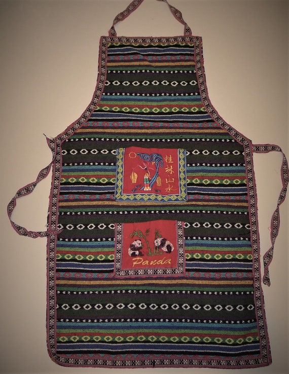 Nice little colourful, woven  apron with ethnic m… - image 1