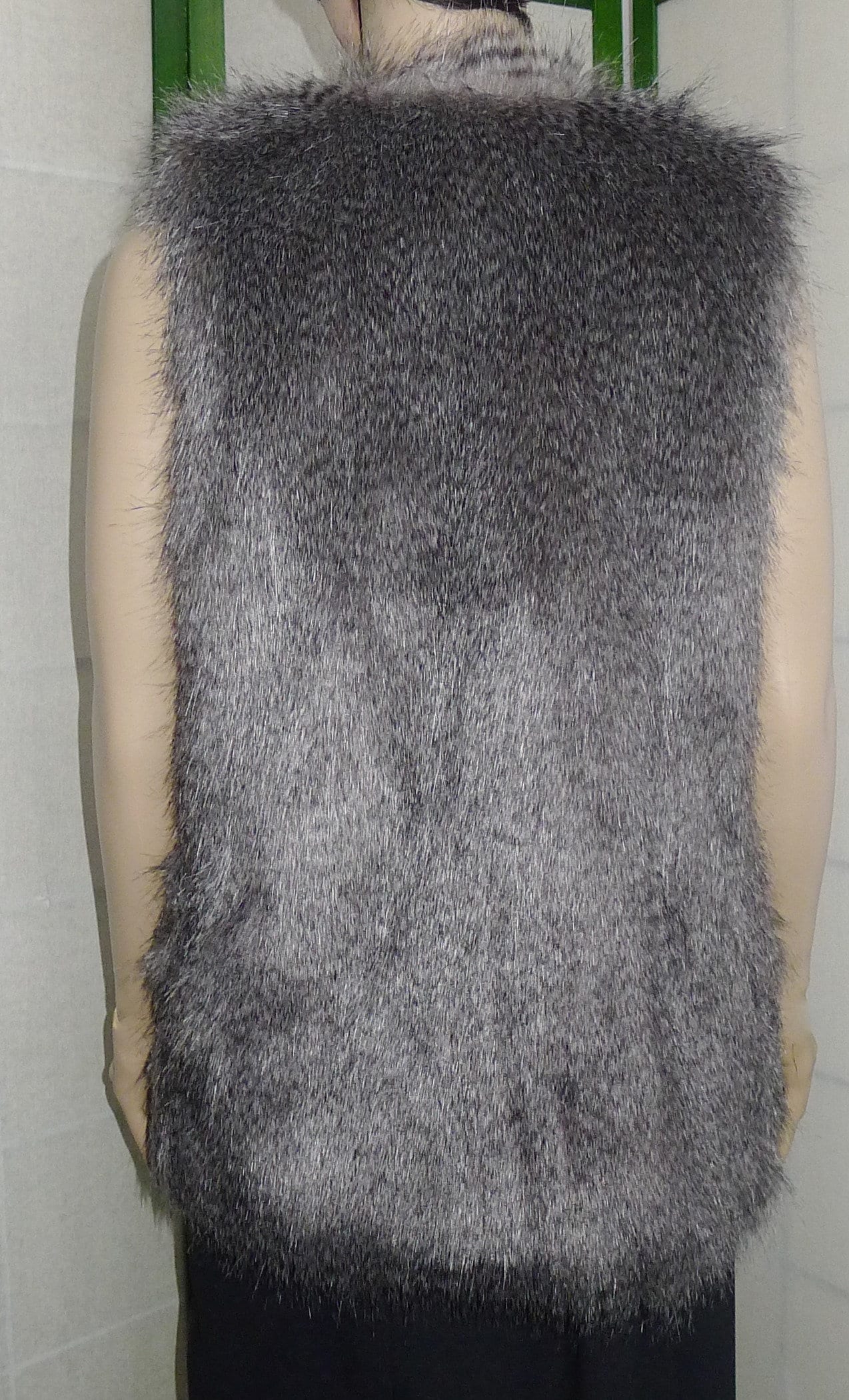 DYNAMITE Vintage Faux Fur Sleeveless Women s Lined Vest XS S Gray Silver Etsy Canada
