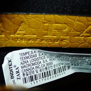 Cute little yellow ZARA Trafaluc crossbody bag with small chain, 7" x 6" x 1" image 4