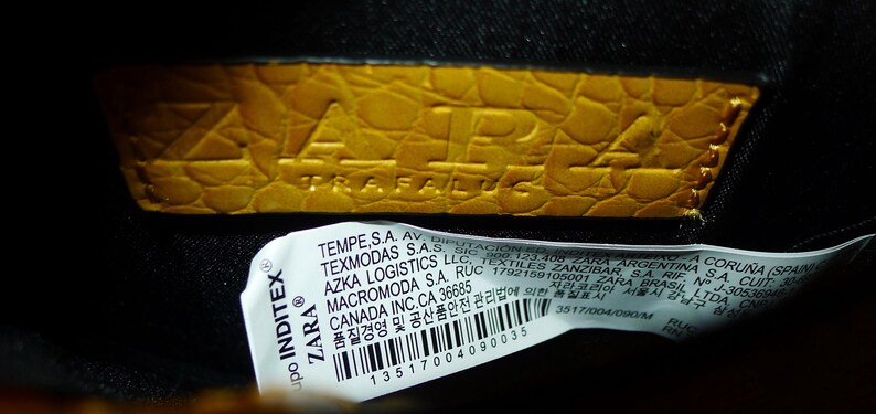 Cute little yellow ZARA Trafaluc crossbody bag with small chain, 7" x 6" x 1" image 4