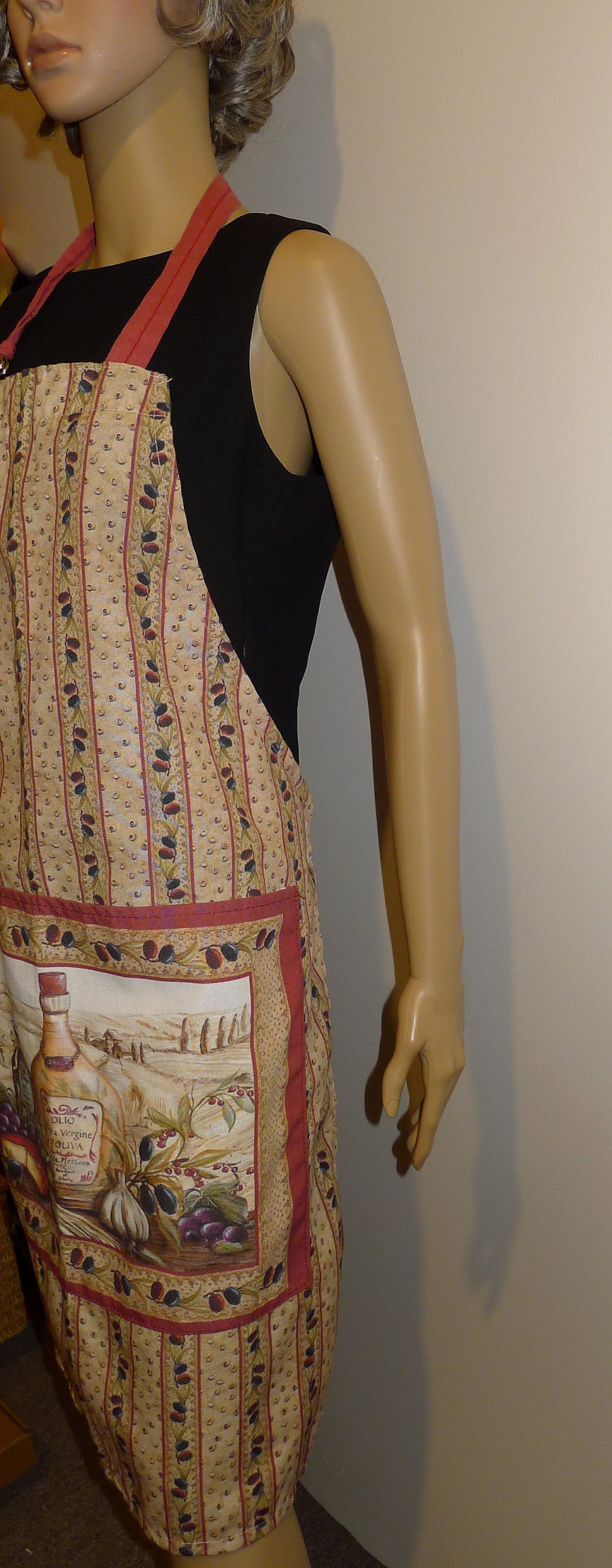Nice Vintage Apron With Front Pocket Mediterranean Pattern. Etsy
