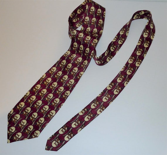 Lovely polyester tie with owl pattern by SETTE & … - image 6