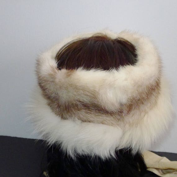 Beautiful vintage crossmink fur headband with fox… - image 5
