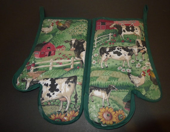 Nice handmade apron with pocket and animal farm m… - image 7