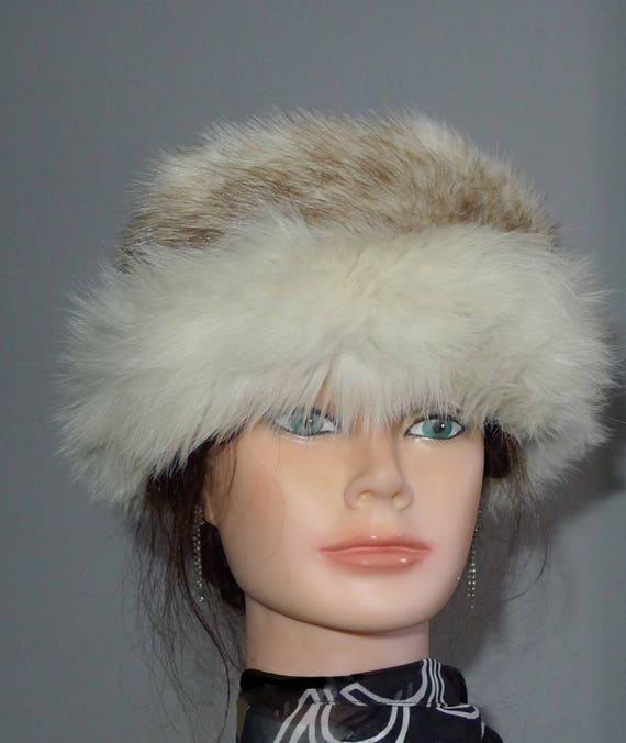 Beautiful vintage crossmink fur headband with fox… - image 6