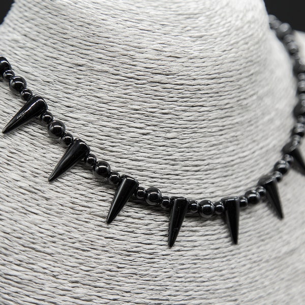 Onyx Spike Halskette /Choker