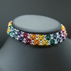 Storme - Rainbow LGBTQ+ Swarovski Crystal Choker