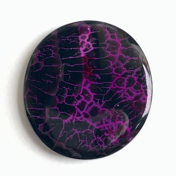 Dragon Vein Agate - Jewelers Supplies - Dragon Veins Cabochon - Wire Wrap Pendant - Gemstone Destash