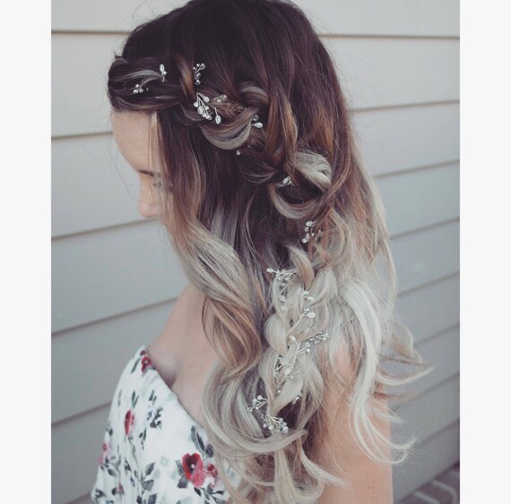 Wedding Hair Accessory Bridal Hair Vine Bridal Hair Halo Etsy