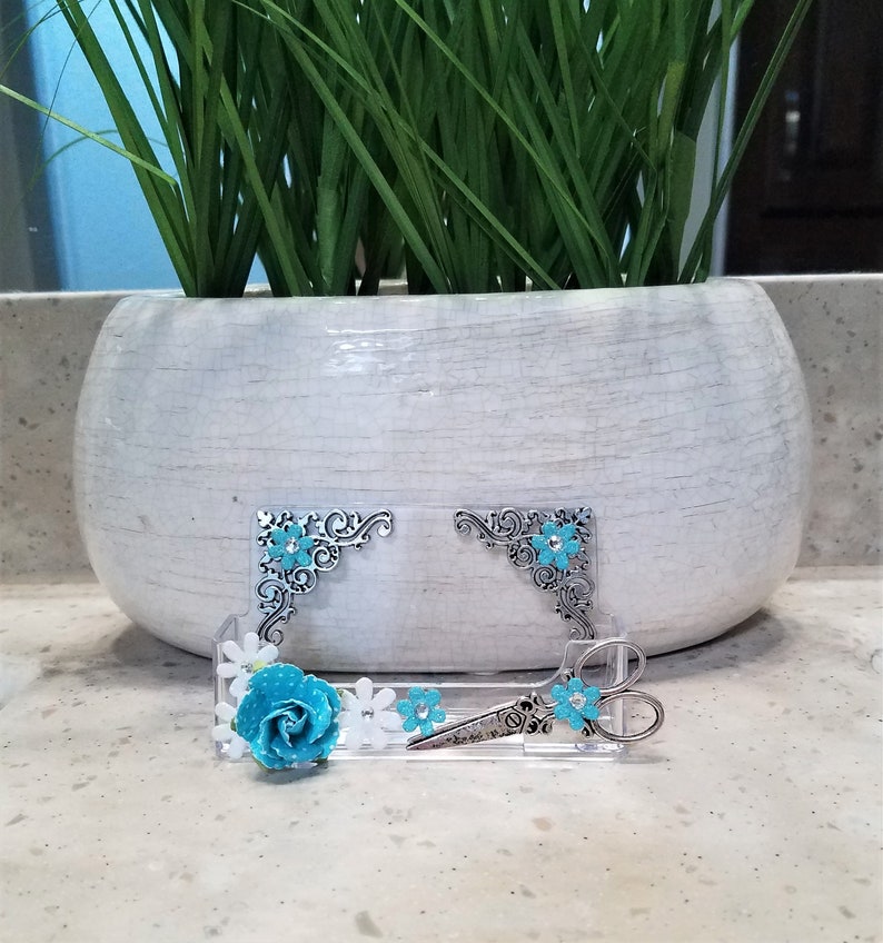 Beautician Hair Stylist Salon Turquoise Rose And White Floral Etsy