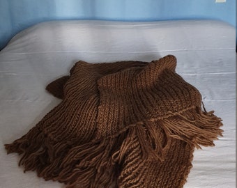 Plaid - couverture en 100% laine fait main