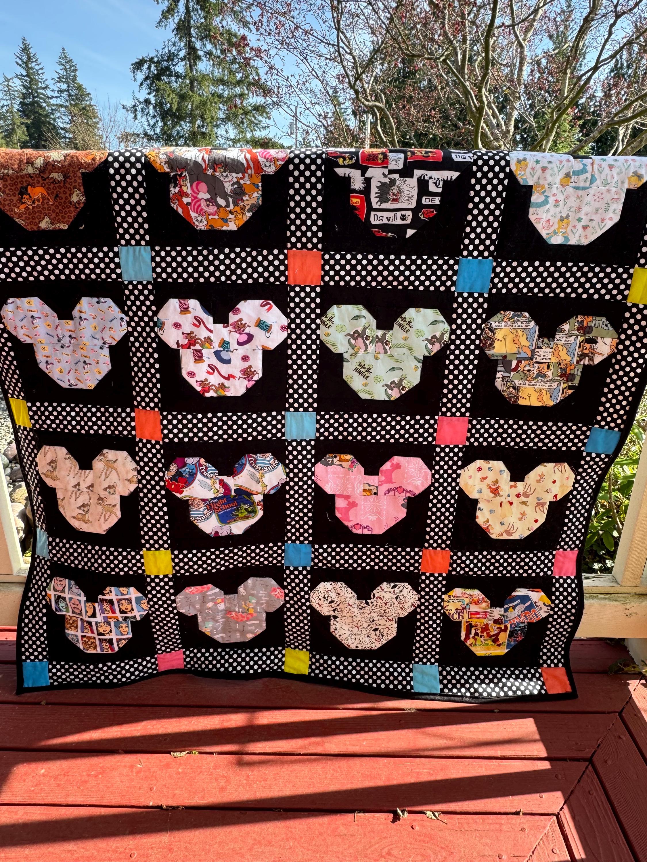 Discover Disney lap blanket/baby blanket/ quilt/ throw