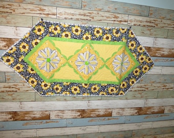 Zonnebloem Tafel Runner / Tafellinnen / dressoir topper
