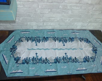 Seattle Washington Table Runner