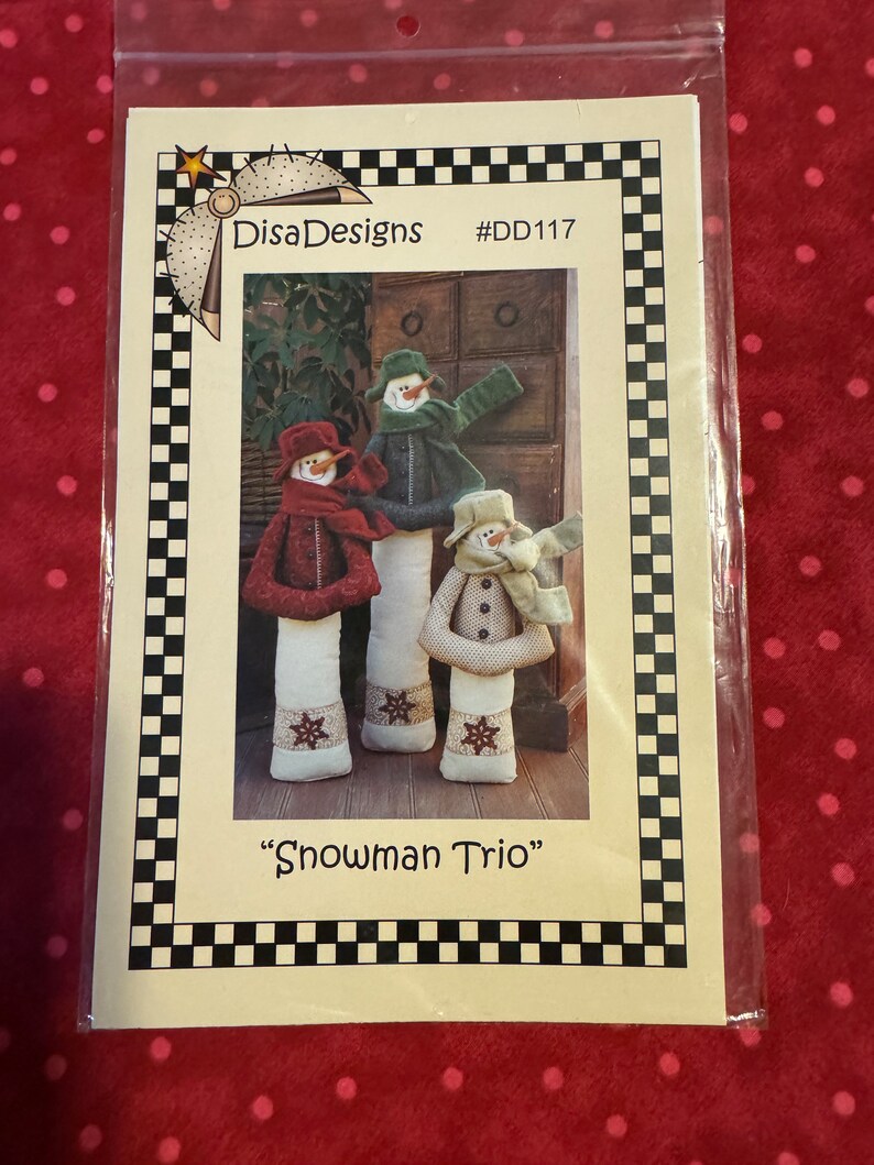 Disa Pattern Snowman Trio Pattern: Disa Designs #DD117 (18-26