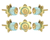 Crystal Glass Knobs Set Of 6 Kitchen Cabinet Cupboard Glass Door Knobs Dresser Wardrobe and Drawer Pull by Perilla Home