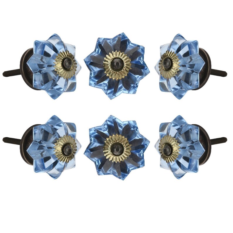 Citrouille knob Set of 6 in antique fittings Cabinet Drawer Pull Decorative Waredrob Cupboard Door Handle