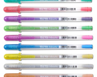 Sakura Gelly Roll Metallic Rollerball Pen custom color mix 1 dozen New! Great Value!!