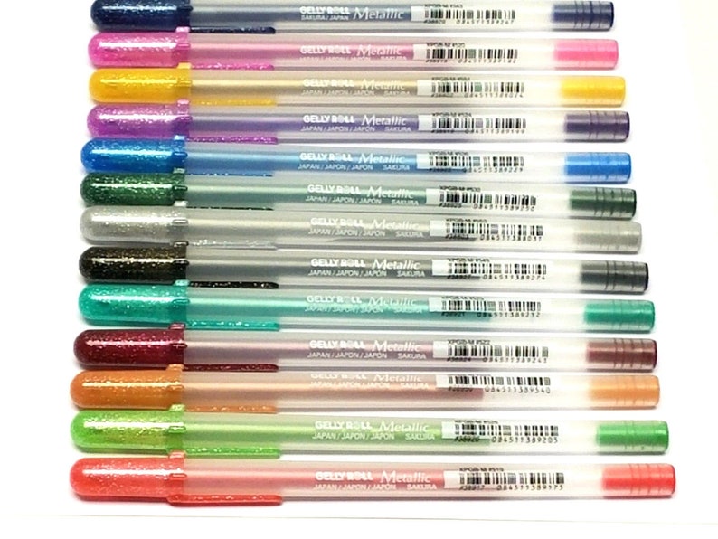 Sakura Gelly Roll Metallic Rollerball Pen custom color mix 1 dozen New! Great Value!!