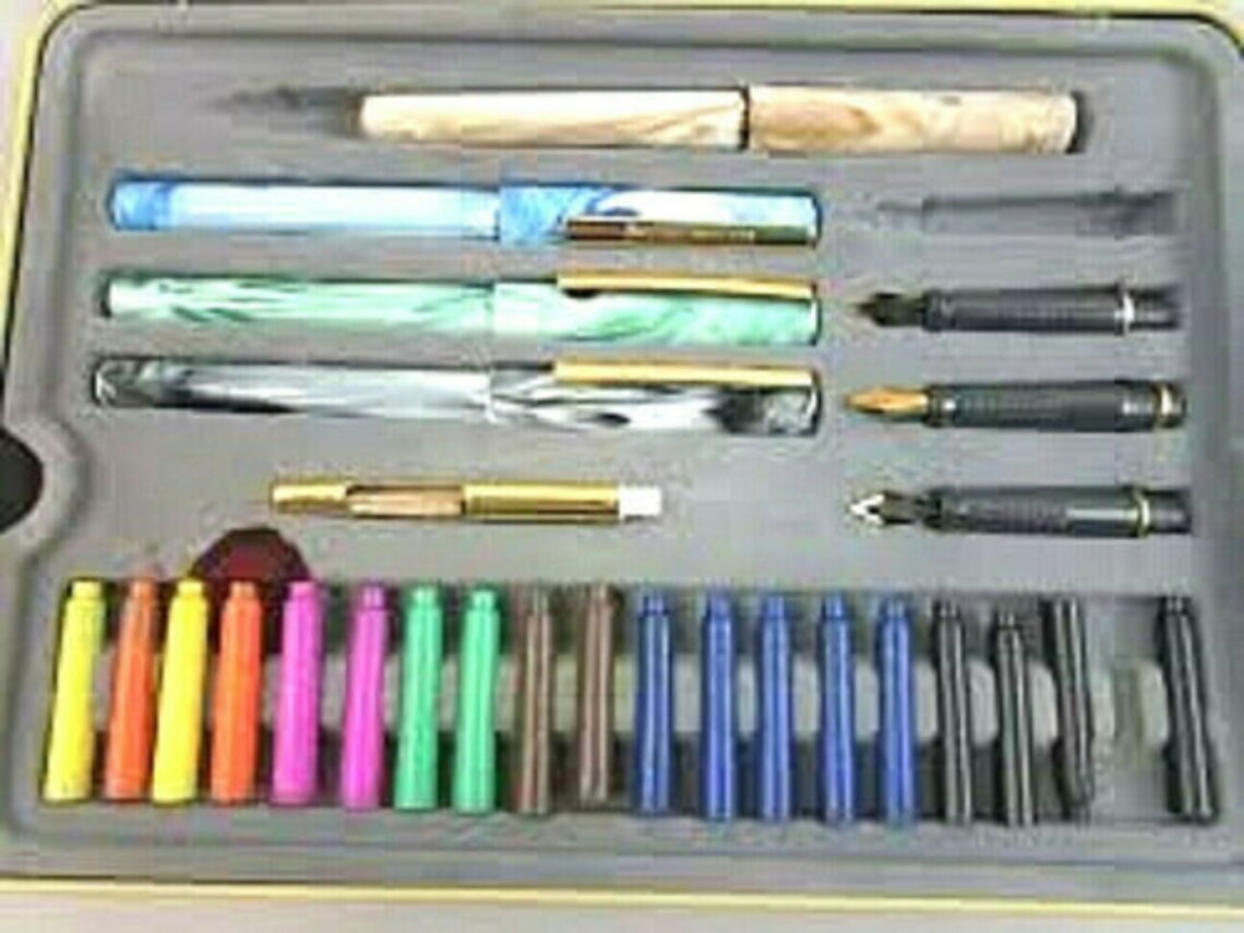 Staedtler Calligraphy Pen Set Assorted Interchangeable Etsy