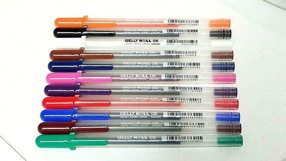 Sakura Gelly Roll Metallic Rollerball Pen custom color mix 1 dozen New! Great Value!!