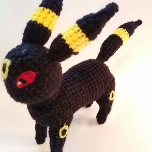 Handmade Umbreon Inspired Crochet Plush