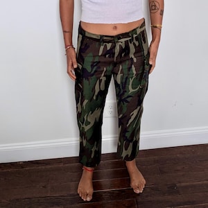 Vintage Cargo Camouflage Pants