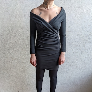 Rouged Wrap Dress