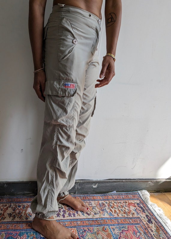 UFO Beige Cargo Jogger Pants - image 5