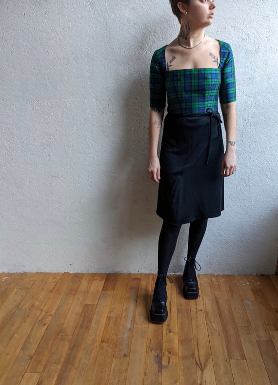 Maison Margiela Black Wool Wrap Skirt